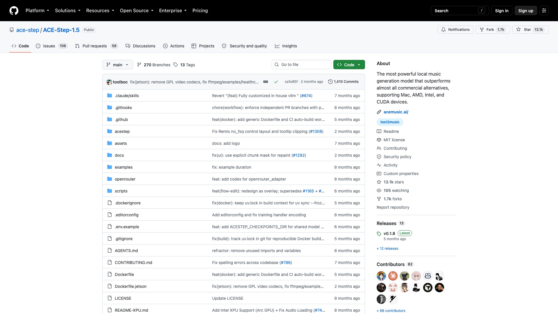 ACE-Step on GitHub